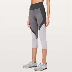 Lululemon Early Extension High-Rise Crop Women’s Size 6 Heathered Gray